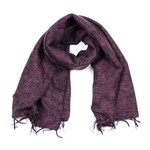 Sjaal met Verhaal Sjaal Aubergine