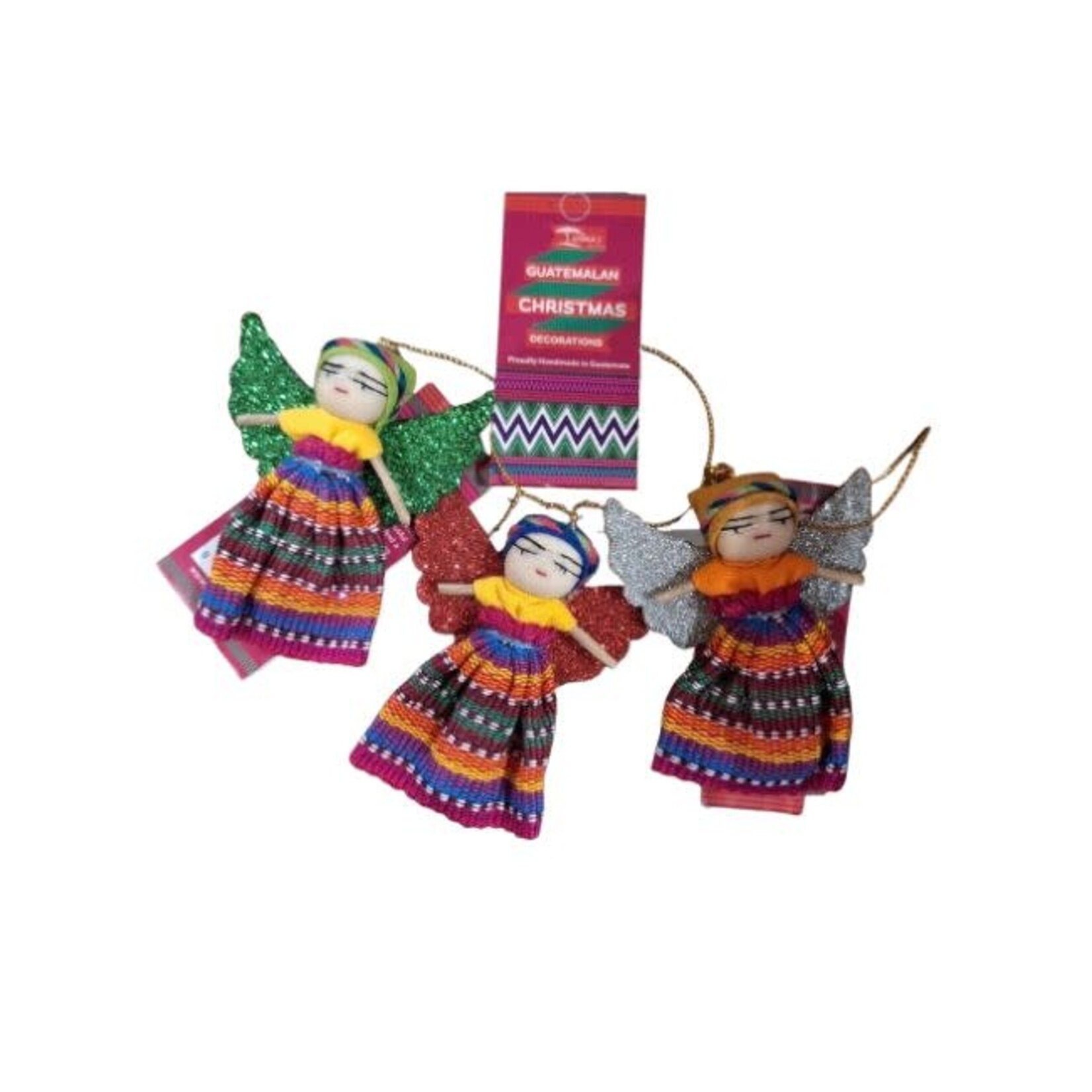 Wilma's Fair Trade C Kerstengel Maya glitter