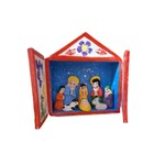 Wilma's Fair Trade C Kerststal in houten retablo