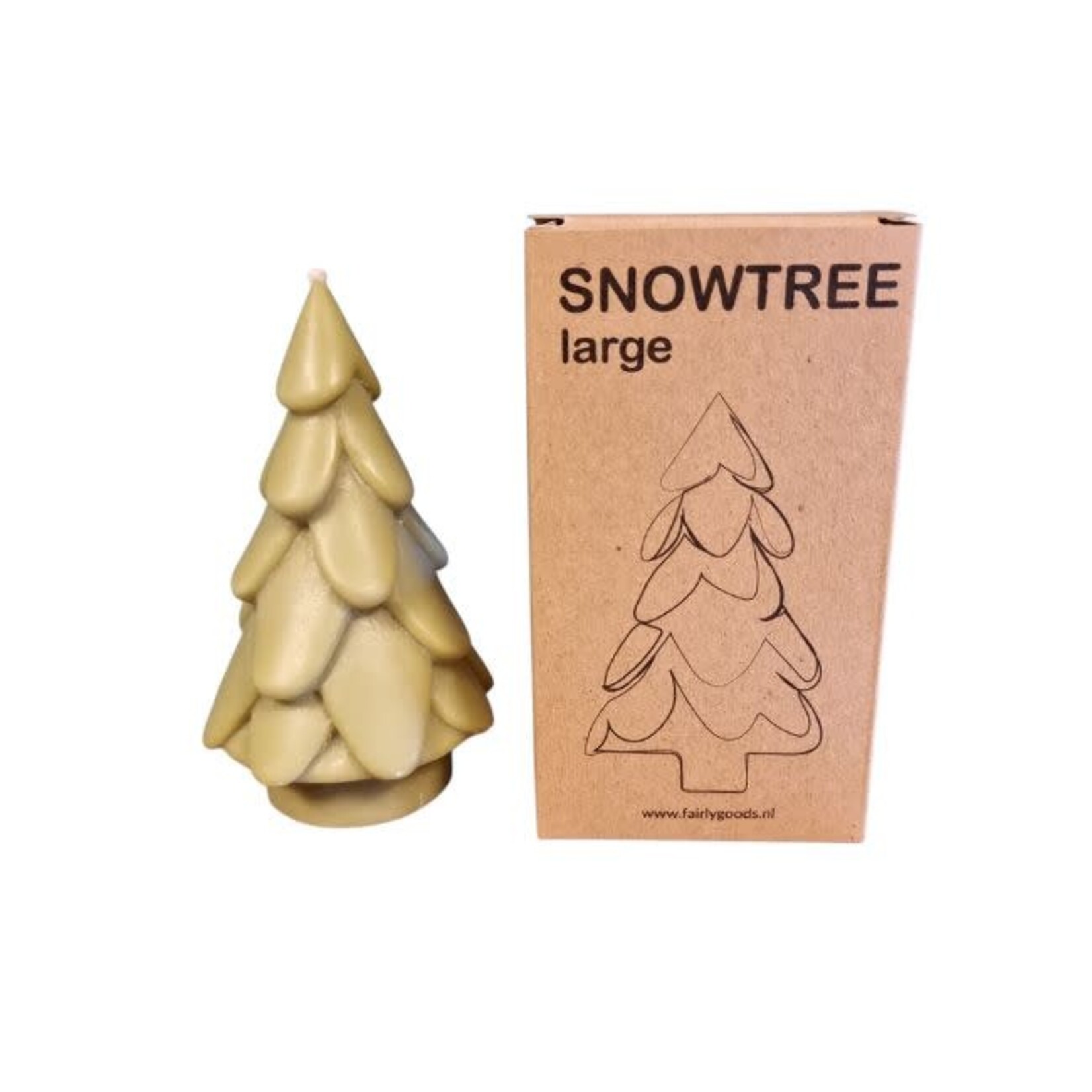 Fairly Goods Kaars Boom rond L Olijf groen