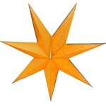 Only Natural Papieren Ster goud met goud sneeuwvlok/streep