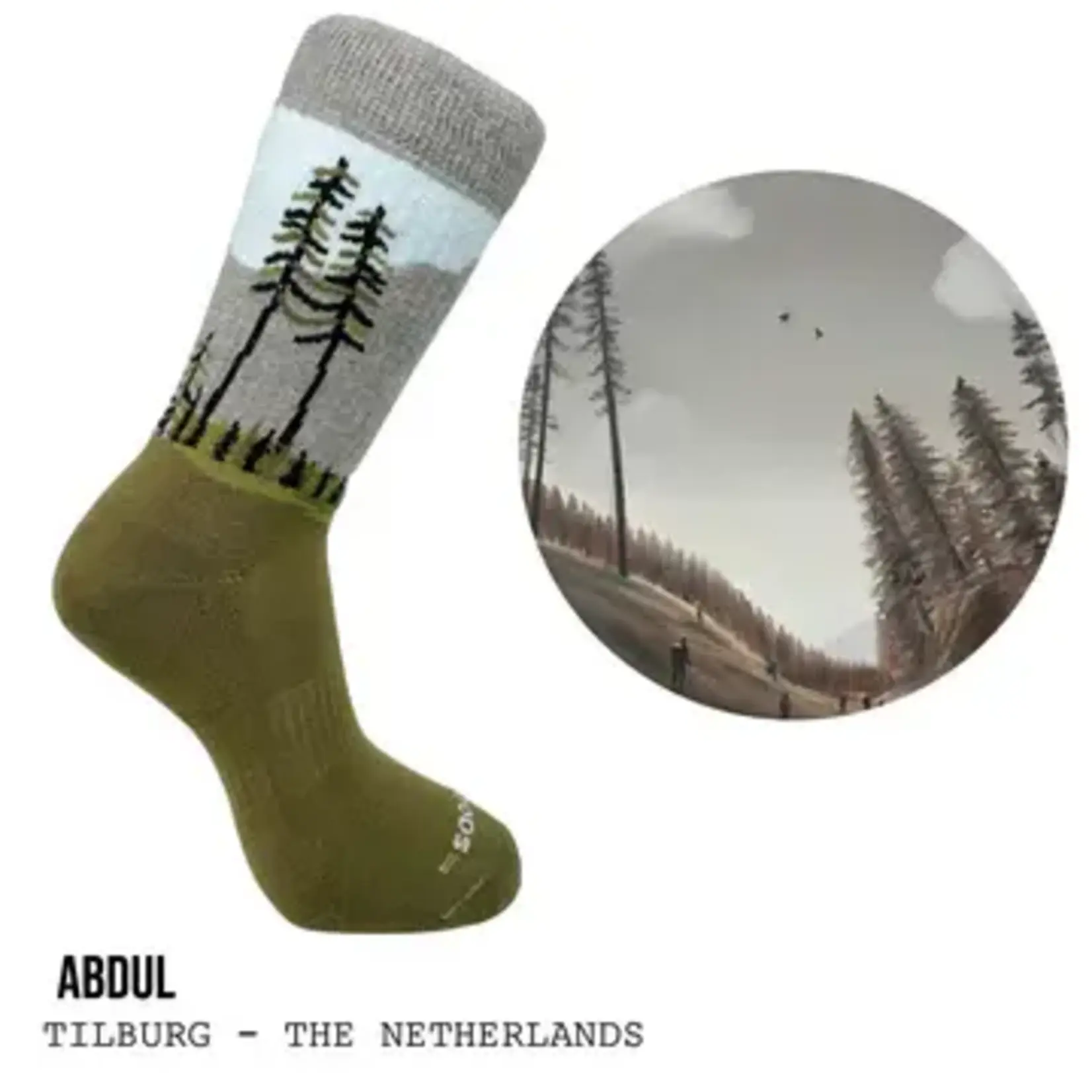 Letsdogoods Wandelsokken Wanderers in the mist mt. 43-46