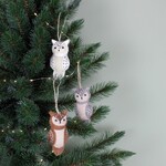 Sjaal met Verhaal Hanger Uil wit-grijs-bruin p.st.