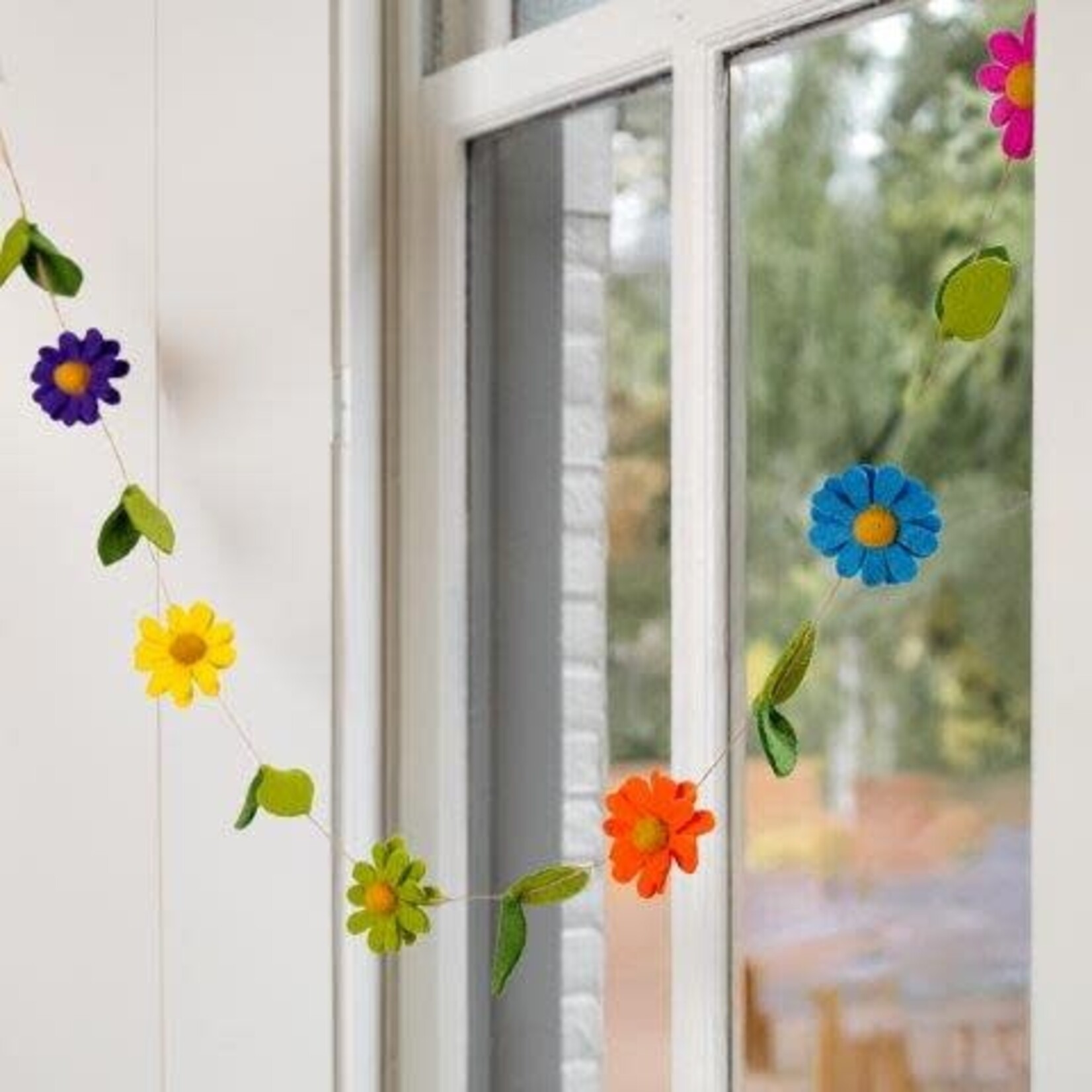 Sjaal met Verhaal Viltslinger Margrietjes Multicolor