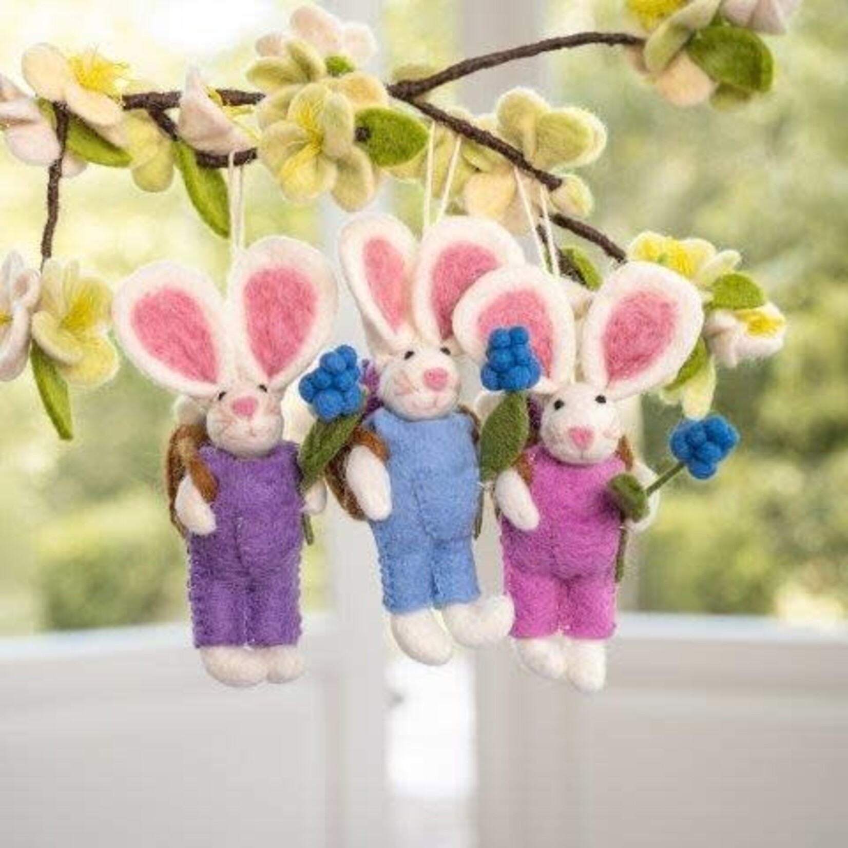 Sjaal met Verhaal Hanger Haas met Mand Ass.