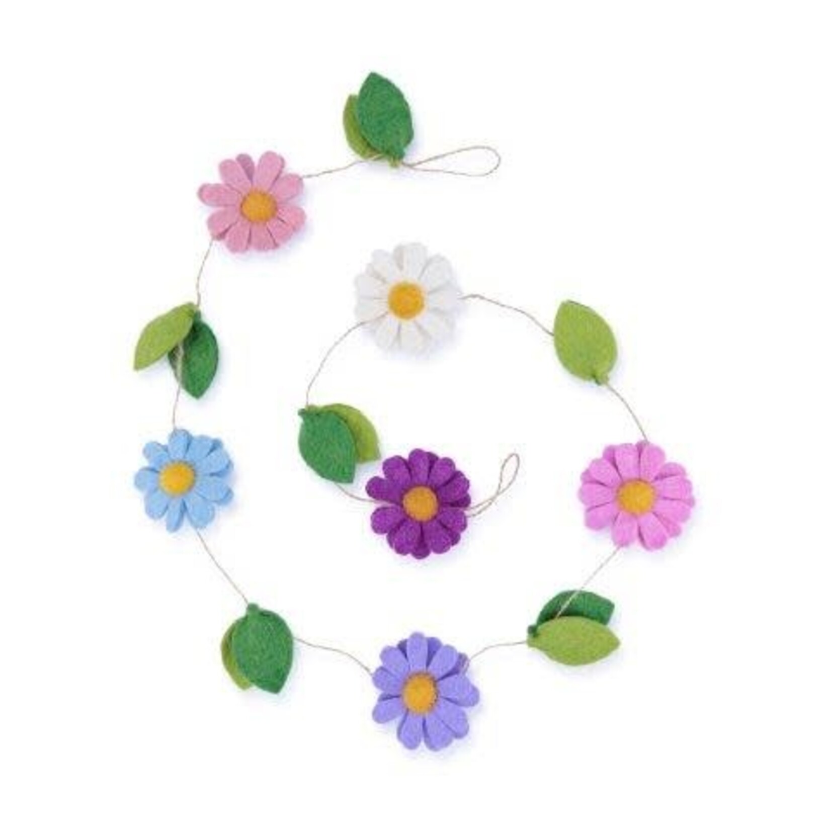 Sjaal met Verhaal Viltslinger Margrietjes Violettinten