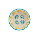 Tranquillo Muffin vorm FLORAL Blauw-geel