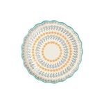 Tranquillo Quiche schaal FLORAL 22 cm Oranje-grijs