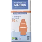Chocolate Makers Chocolate Makers Dark Melk 52% met Koffie & Cacaostukjes Dominikaanse Republiek