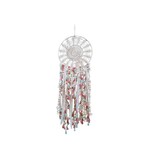 Wilma's Fair Trade C Macramé droomvanger wit franje