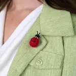 Sjaal met Verhaal Broche Lieveheersbeestje