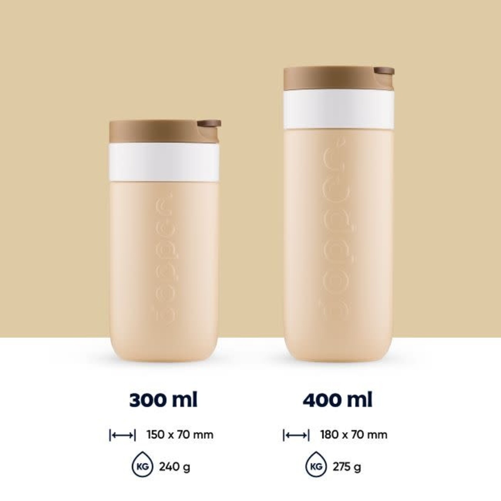 Dopper Dopper Travel Mug (300 ml) - Earthy Brown