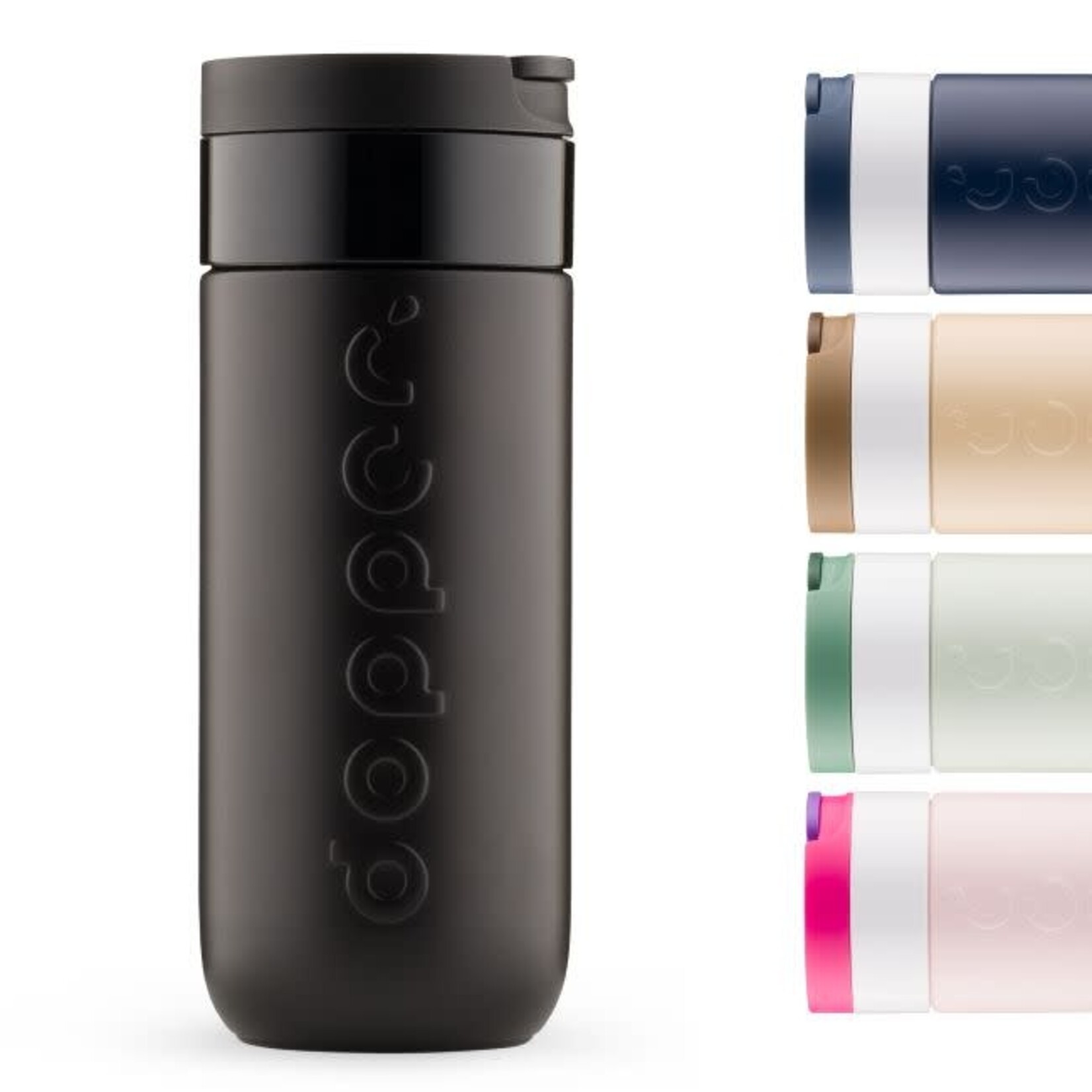 Dopper Dopper Travel Mug (400 ml) - Blazing Black