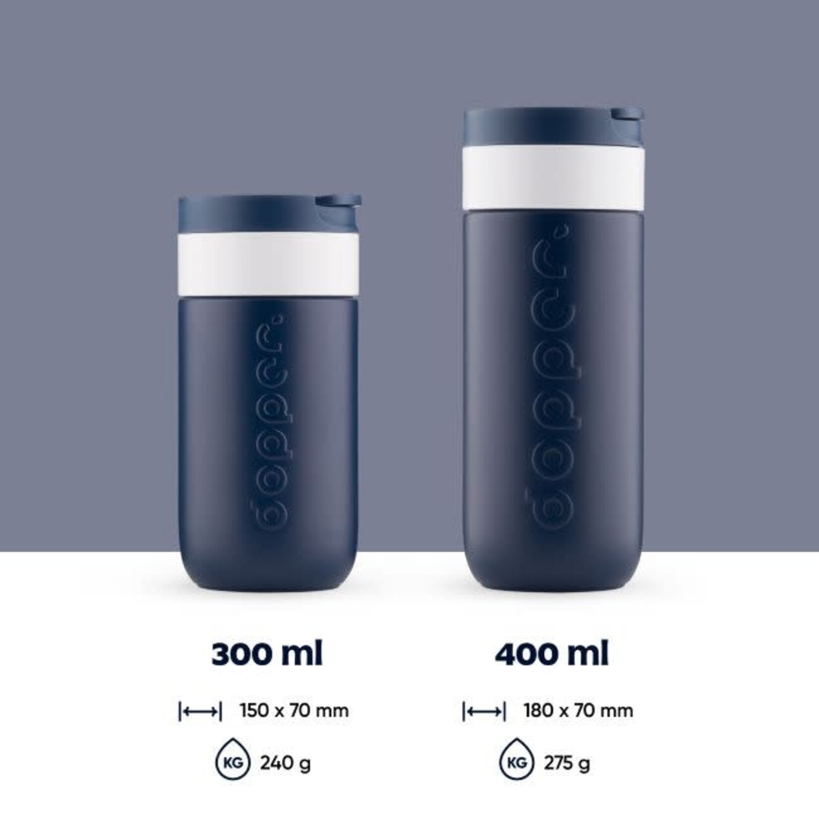 Dopper Dopper Travel Mug (400 ml) - Breaker Blue