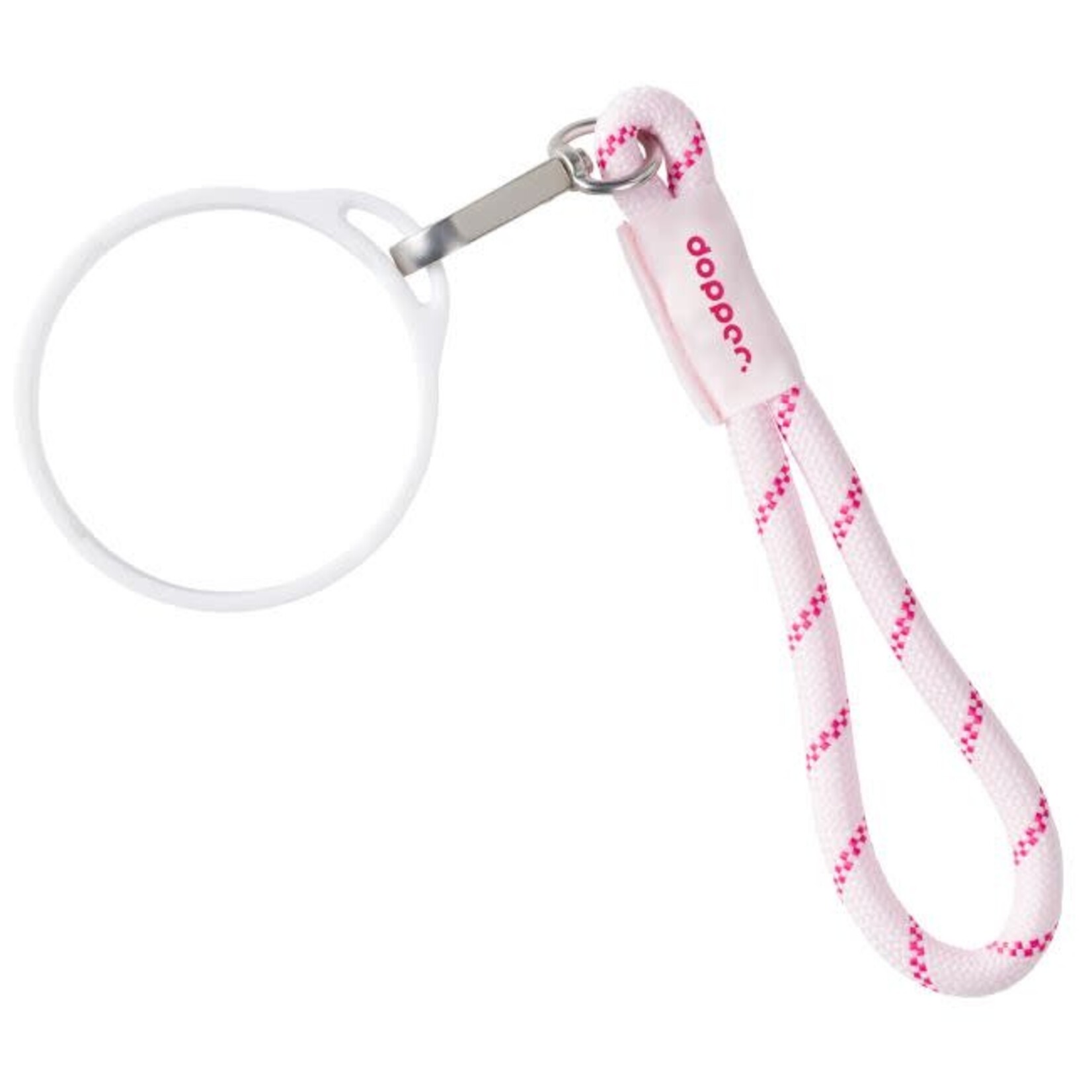 Dopper Dopper Wrist Cord - White Mug Ring - Cherry Pink