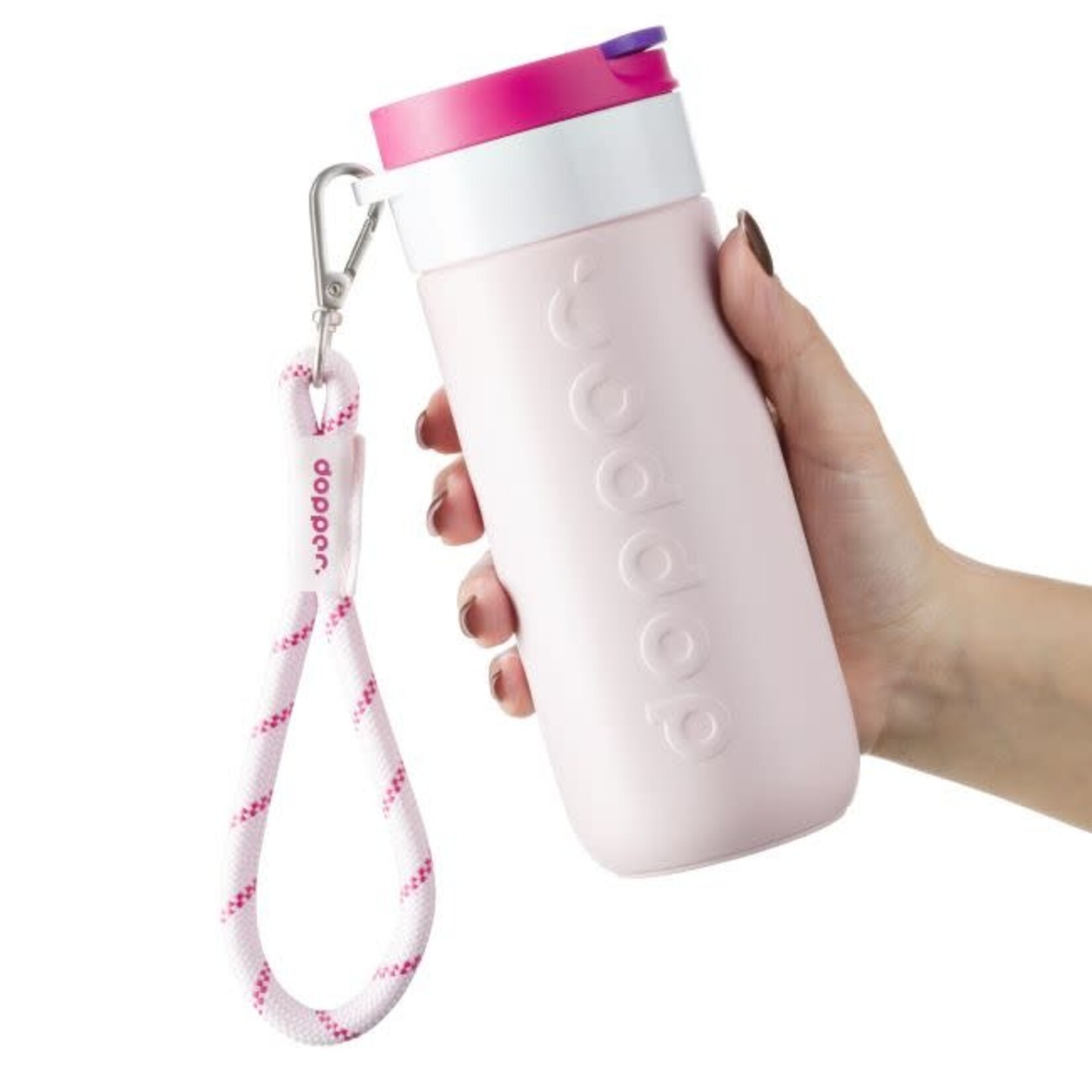 Dopper Dopper Wrist Cord - White Mug Ring - Cherry Pink