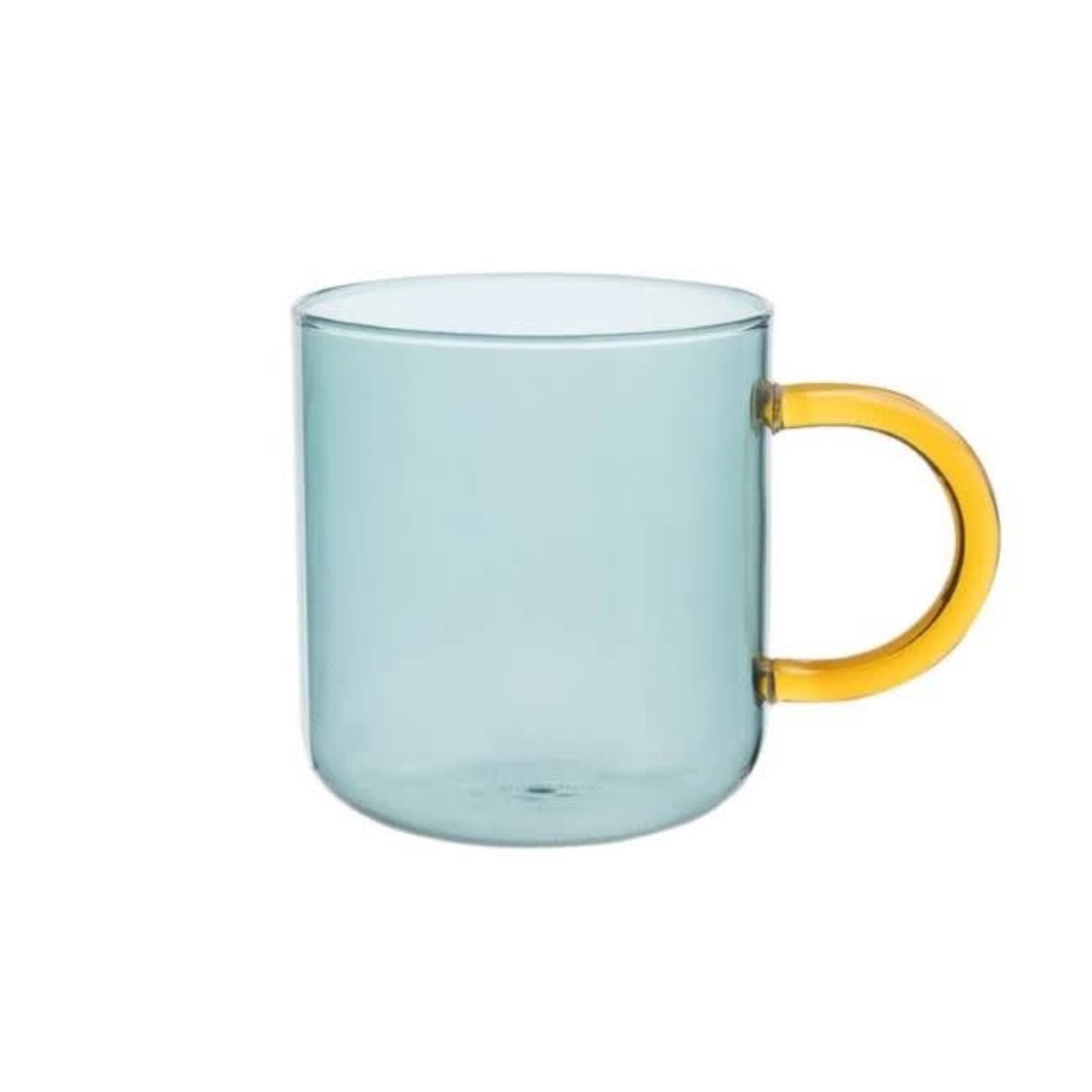 Tranquillo Beker glas Rainbow Groen-geel