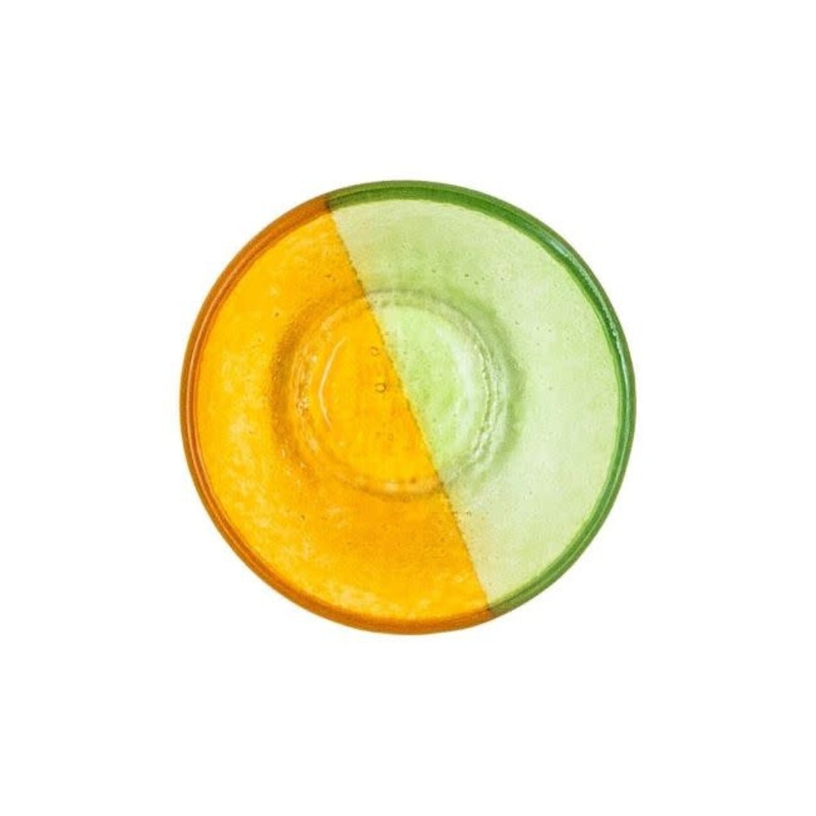 Tranquillo Schaal glas Floating Hues Oranje-groen 10cm