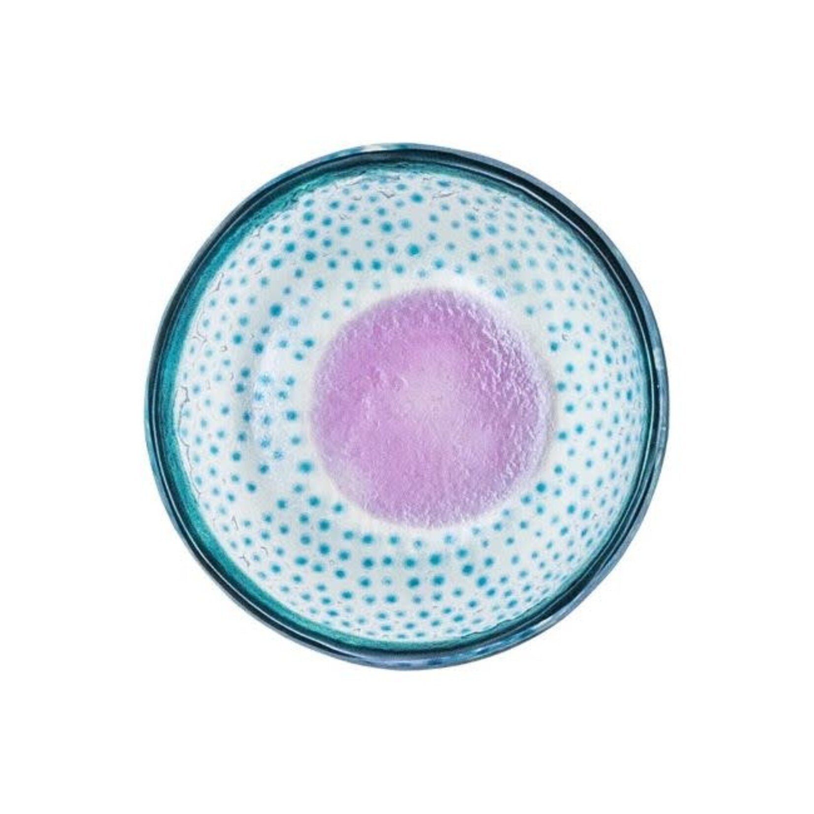 Tranquillo Schaal glas Floating Hues Lila-blauw 12cm