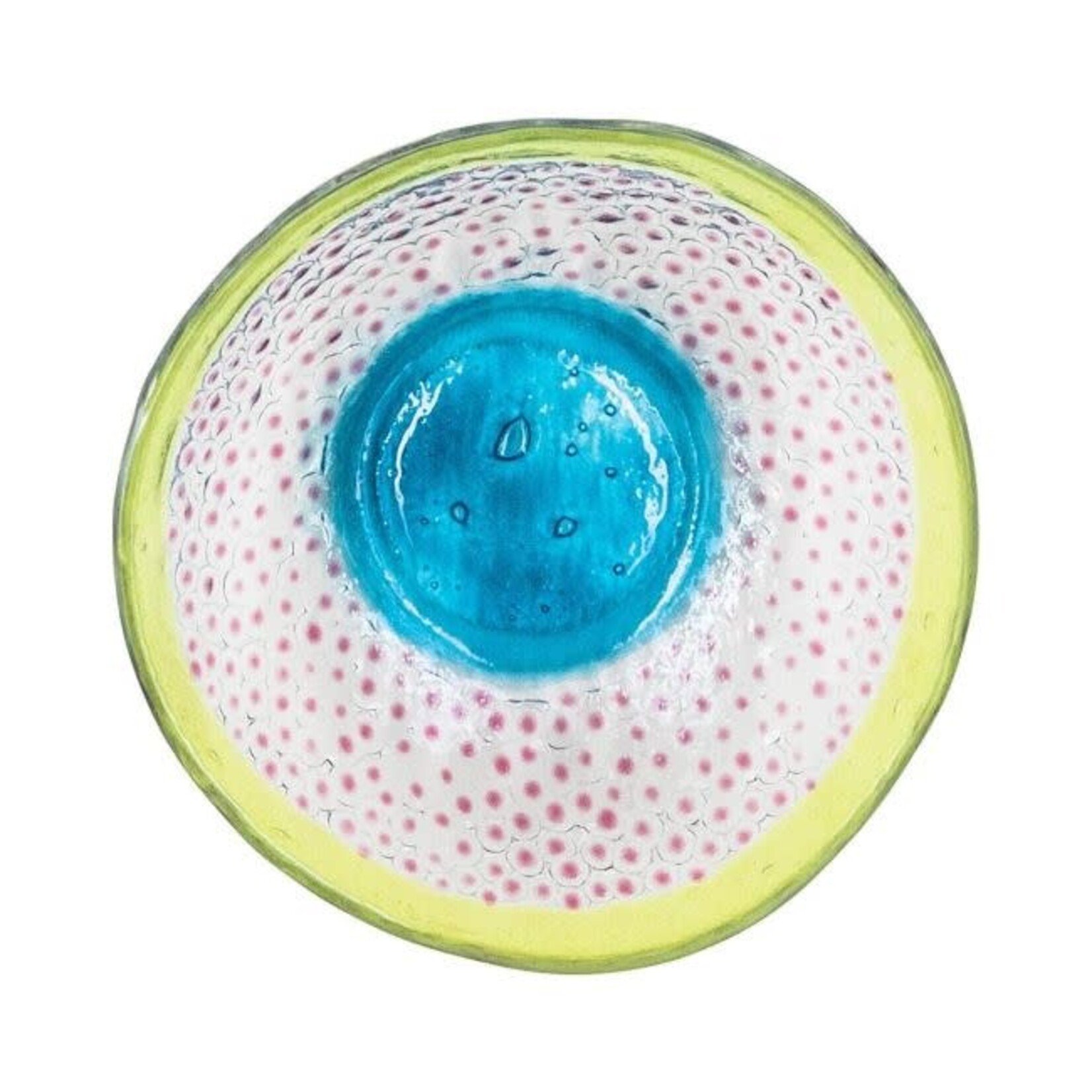 Tranquillo Schaal glas Floating Hues Blauw-roze-geel 16,5cm