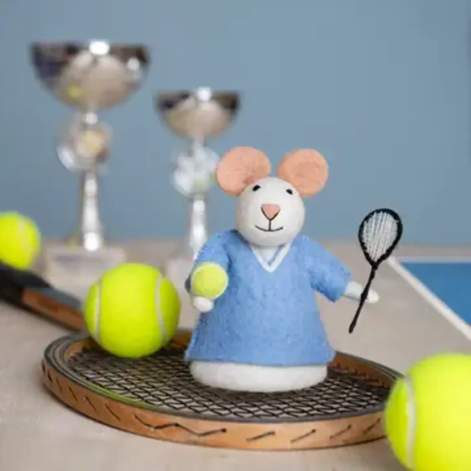 Sjaal met Verhaal Decoratie Muis Tennismuis