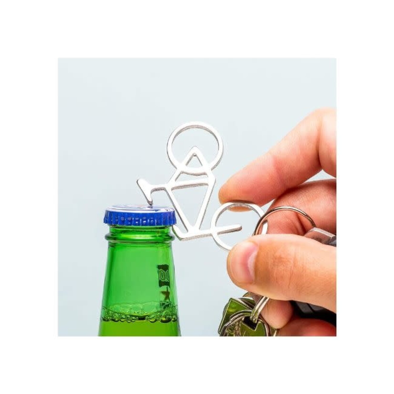 De Sfeerbrenger Sleutelhanger fiets flessenopener