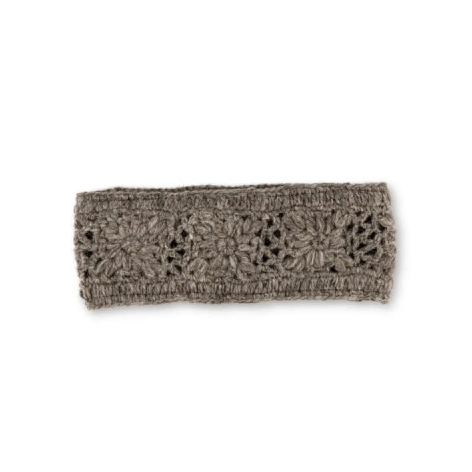 Sjaal met Verhaal Haarband Granny Square Taupe
