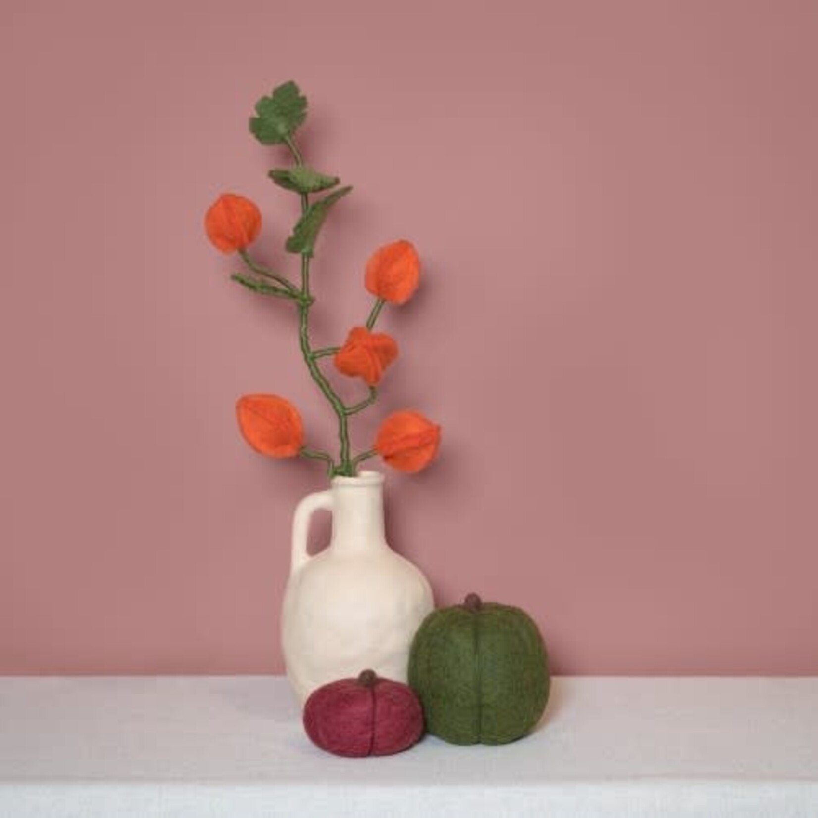 Sjaal met Verhaal Tak Physalis Lampion