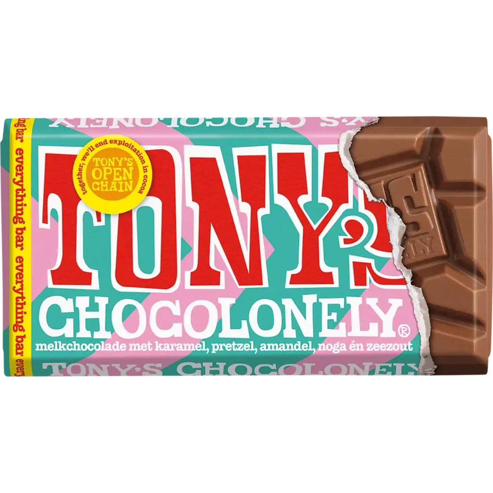 Tony's Chocolonely Tony's Reep Melk Everything 90gr