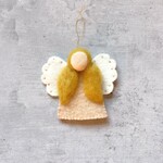 Beyoona Kerst Engel hanger vilt Wit/Goud