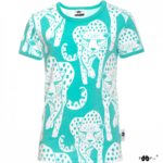 PaaPii Design KAIKU t-shirt Cheetah - Turquoise