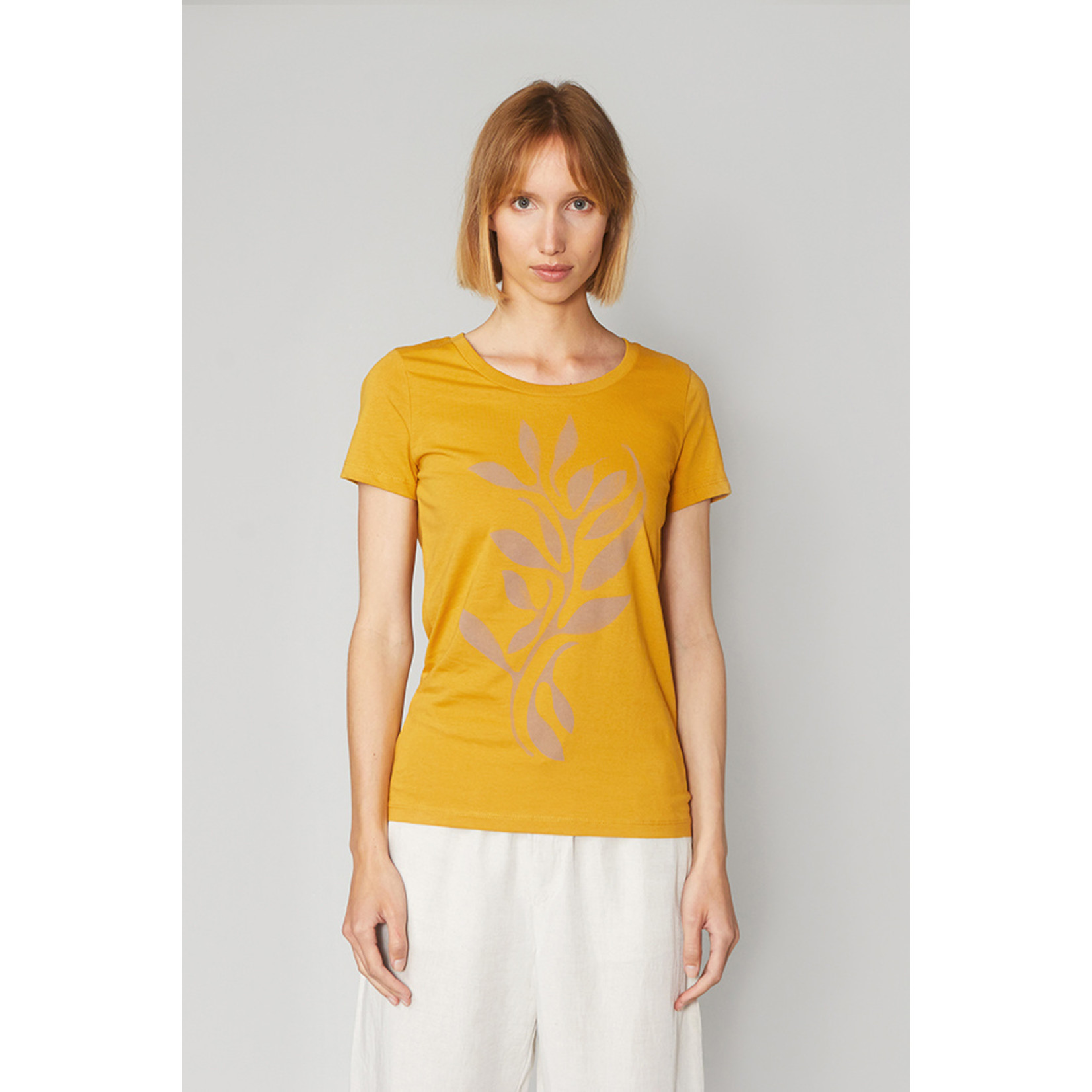 Paala T-shirt Tendrils - Ochre