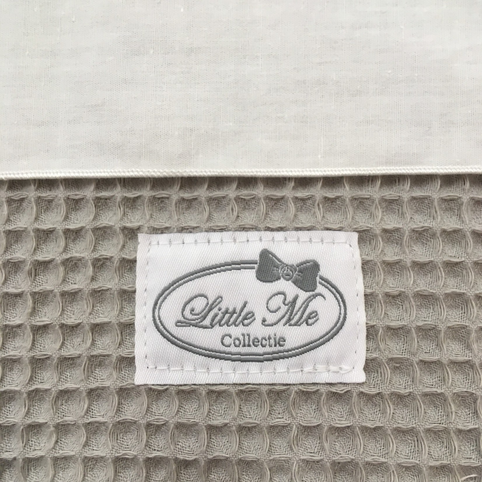 Little Me Collectie Laken wafel grijs (75x100cm)