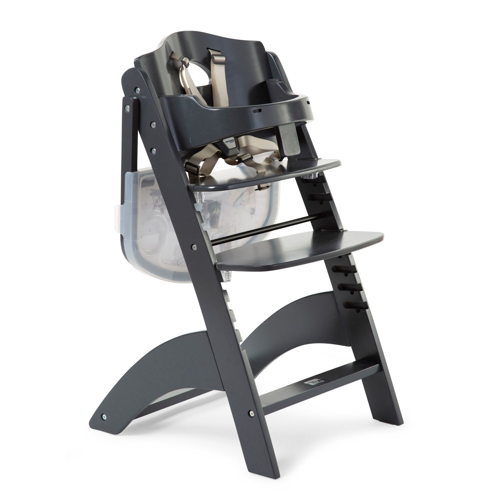 Childhome Lambda 3 Baby Kinderstoel + Eettablet - Hout - Antraciet