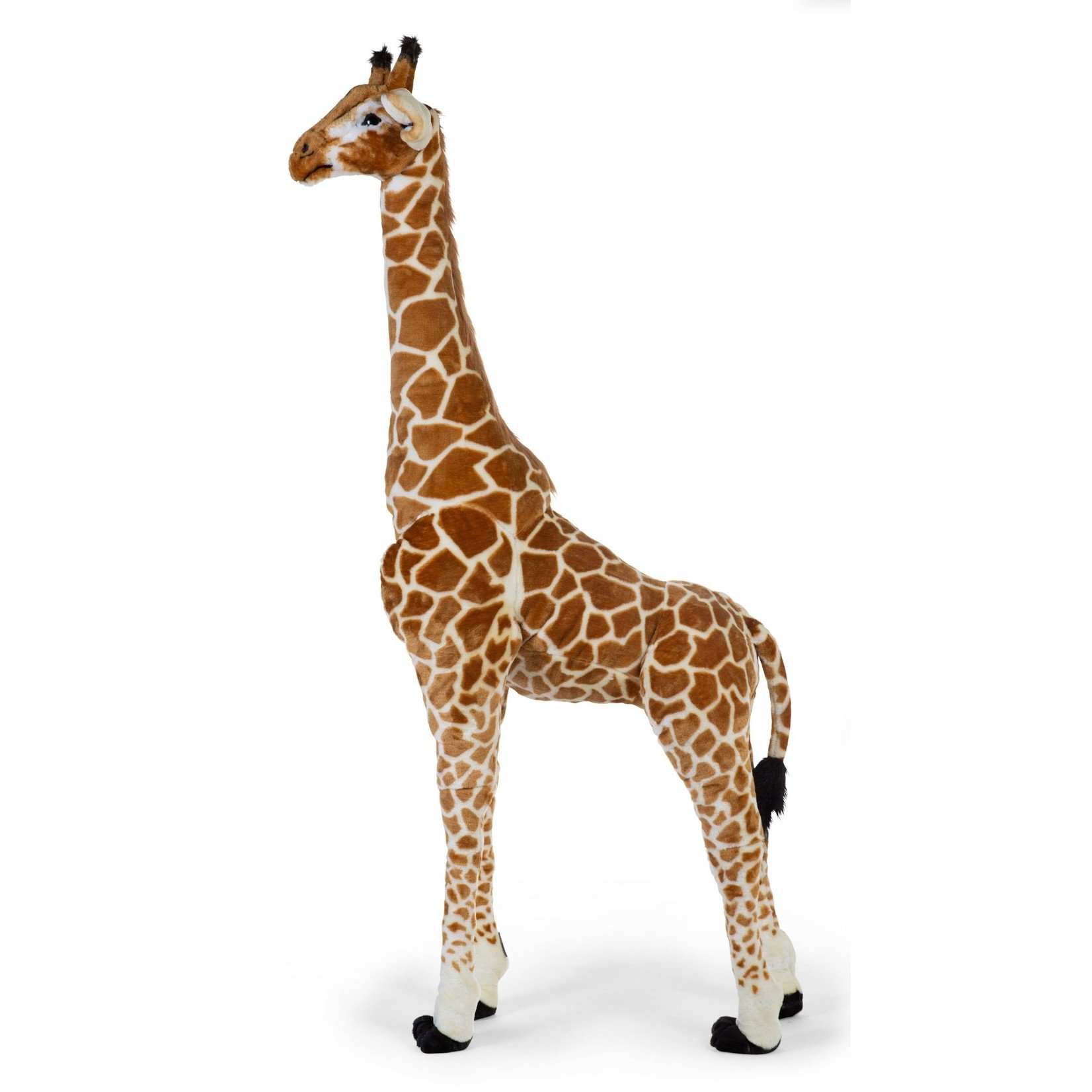 Childhome Staande Giraf Knuffel - 65x35x180 Cm - Bruin Geel