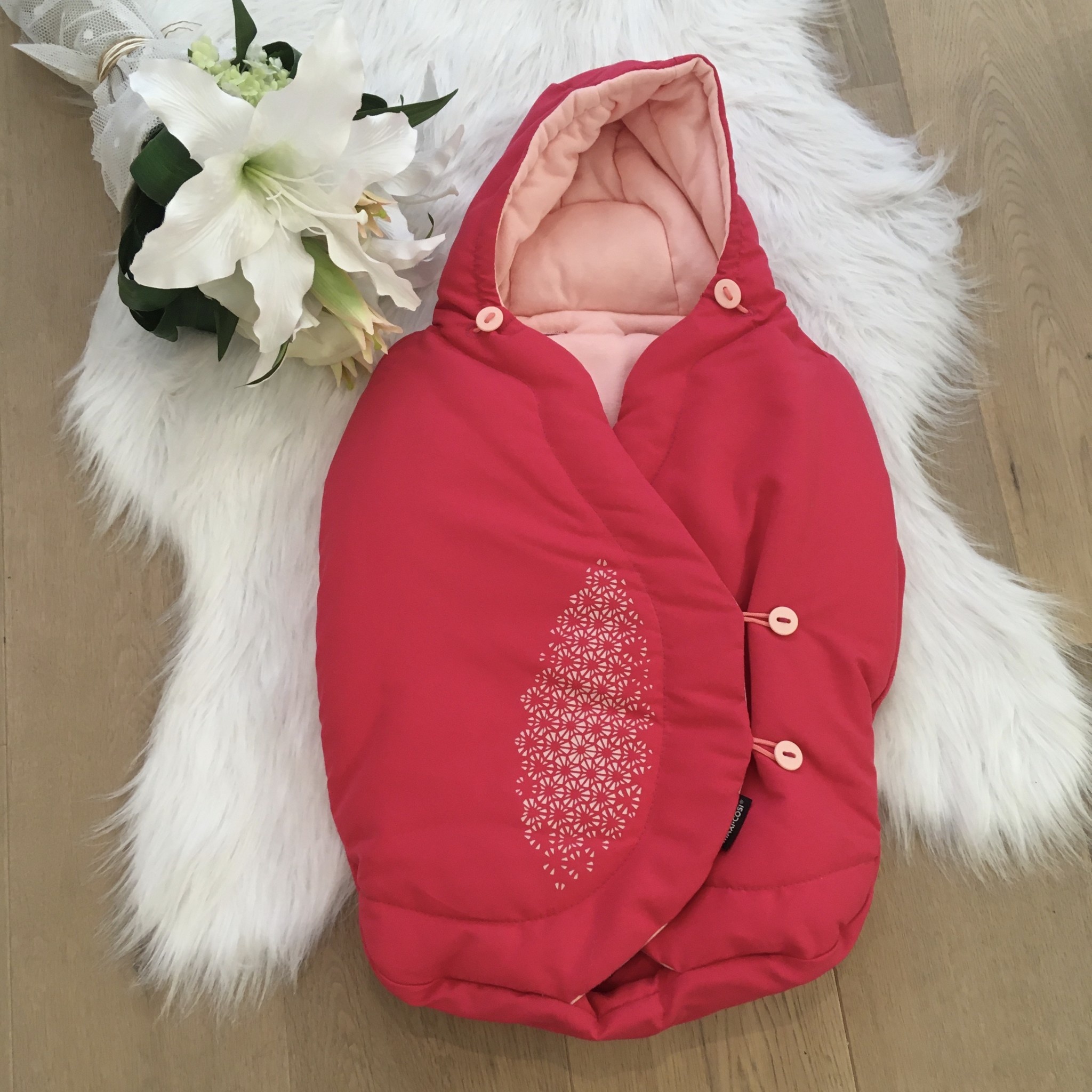 Maxi-cosi pebble voetenzak roze - Little Me