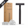Bamboozy Safety Razor Mat Zwart + 20 scheermesjes Bamboozy Safety Razor Mat Zwart + 20 scheermesjes