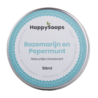 HappySoaps Natuurlijke Deodorant – Rozemarijn en Pepermunt 50g HappySoaps Natuurlijke Deodorant – Rozemarijn en Pepermunt 50g