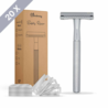 Bamboozy Safety Razor Mat Zilver + 20 scheermesjes Bamboozy Safety Razor Mat Zilver + 20 scheermesjes