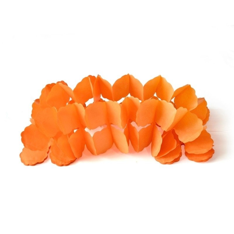 Honeycombs slinger - Oranje - feestversiering - 3stuks-1