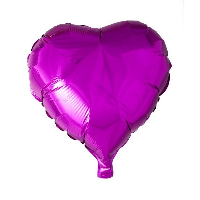 Folie Ballon 'Hart Paars' (1St)-1