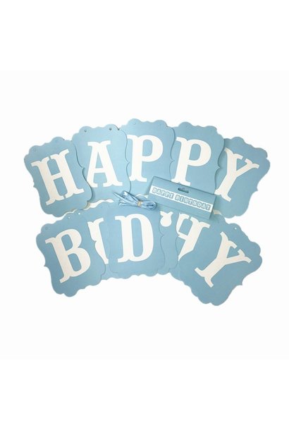 Slinger 'Happy Birthday Blauw' (1St)