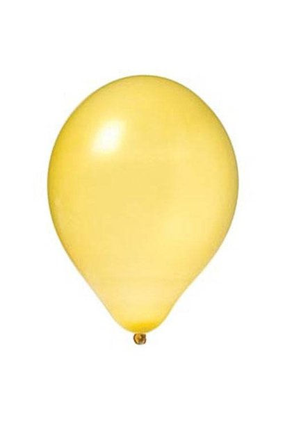 Latex Ballonnen 'Metallic Geel' (10St)