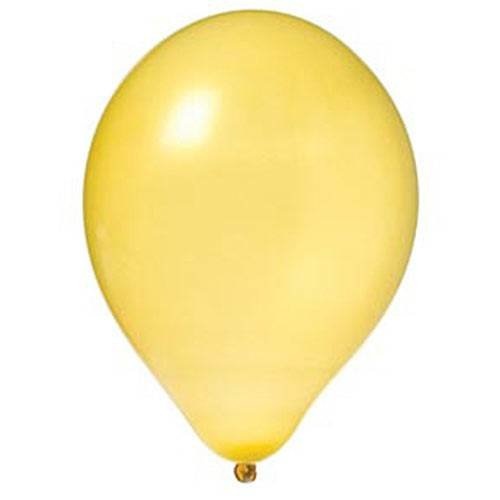 Latex Ballonnen 'Metallic Geel' (10St)-1