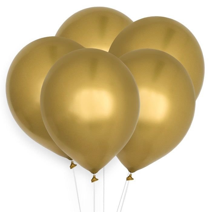 Ballonnen goud - Chroom - feestversiering - 10stuks-1