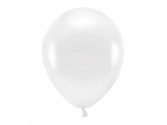 Ballonnen wit - Metallic - feestversiering - 10stuks-1