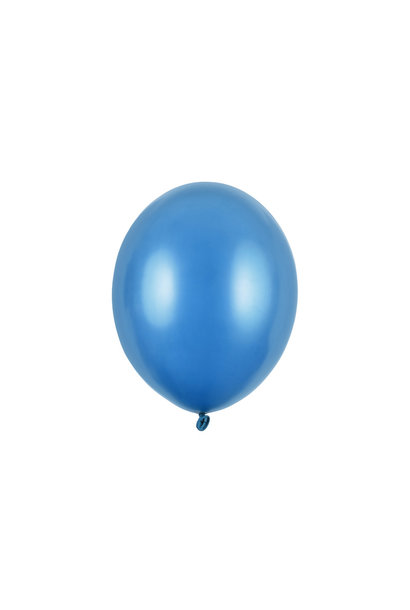 Ballonnen metallic 'Caribisch blauw' (10st)