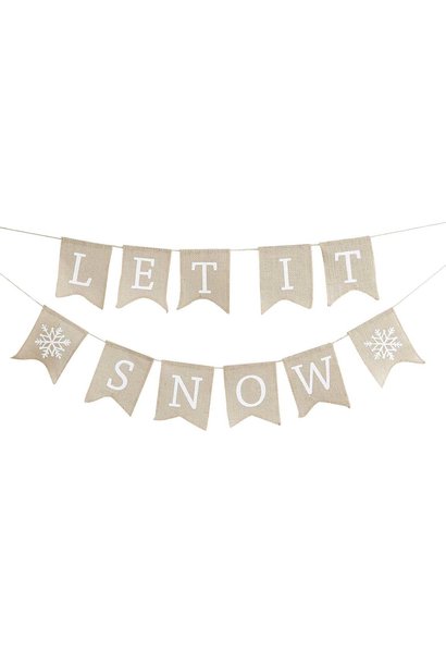 Slinger jute 'Let It Snow' (1st)