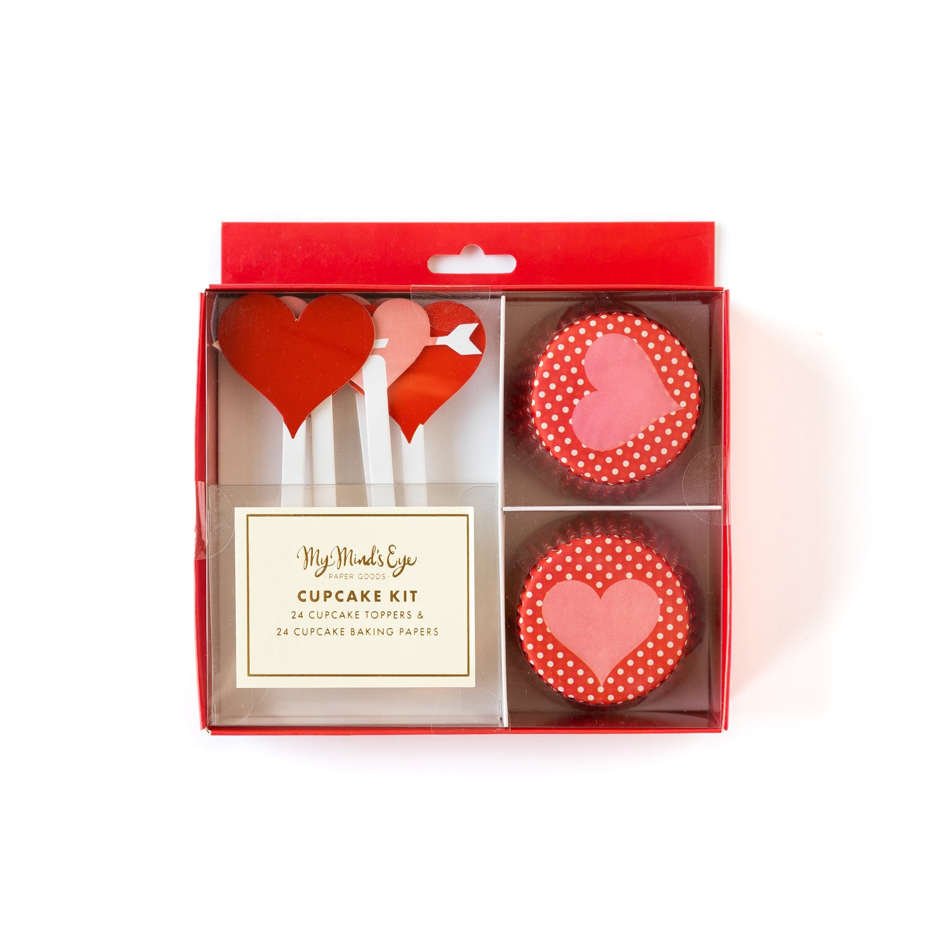 Cupcake set love - Valentines Day - versiering - 48stuks-1