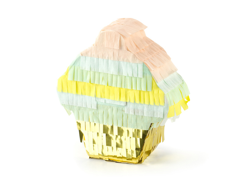Piñata mini muffin - Yummy snoepthema - kinderfeestje versiering - 1stuks-1